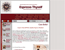 Tablet Screenshot of espressothyself.com